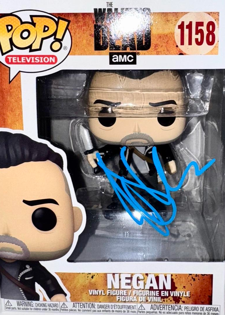 Jeffrey Dean Morgan Signed Funko Pop #1158 "Negan" (Walking Dead) - Beckett COA #01